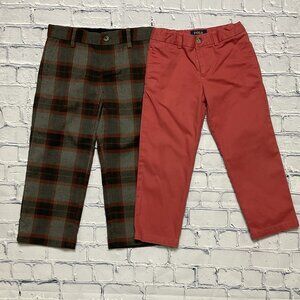 Janie & Jack Holiday Trouser & Polo Ralph Lauren Twill Pants, Size 3T